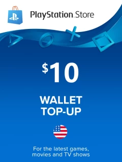 PlayStation Store 禮物卡 10 美金 USD PSN Cd-key/兌換代碼 美國