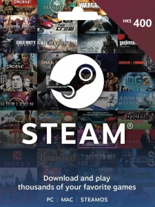 Steam 礼物卡 400 港币 HKD Cd-key/钱包充值码 香港