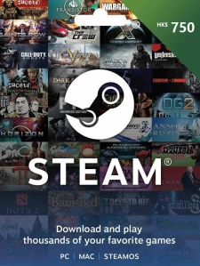 Steam 礼物卡 750 港币 HKD Cd-key/钱包充值码 香港