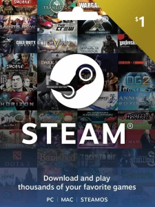 Steam 數位禮物卡 1 美金 USD Cd-key/錢包儲值碼 美国