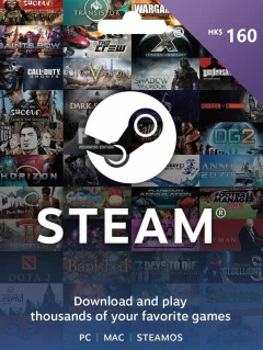 Steam 礼物卡 160 港币 HKD Cd-key/钱包充值码 香港