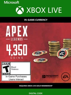 Apex 英雄 4350 Apex硬币/金币 Xbox Live Cd-key/激活码 全球