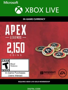 Apex 英雄 2150 Apex硬币/金币 Xbox Live Cd-key/激活码 全球