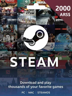 Steam 數位禮物卡 2000 比索 ARS Cd-key/錢包儲值碼 阿根廷