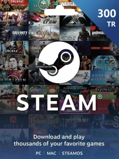 Steam 礼物卡 300 土耳其里拉 TL/TRY Cd-key/钱包充值码 土耳其