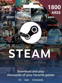 Steam Wallet Gift Card 1800 ARS Steam Key Argentina