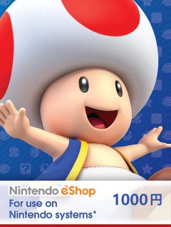 Nintendo eShop Card 1000 JPY Key Japan