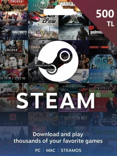 Steam 礼物卡 500 土耳其里拉 TL/TRY Cd-key/钱包充值码 土耳其