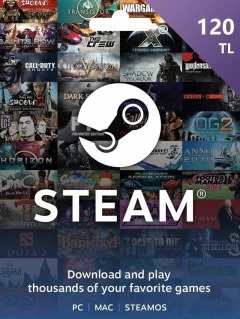 Steam 礼物卡 120 土耳其里拉 TL/TRY Cd-key/钱包充值码 土耳其