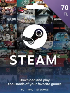 Steam 礼物卡 70 土耳其里拉 TL/TRY Cd-key/钱包充值码 土耳其