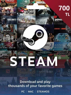 Steam 礼物卡 700 土耳其里拉 TL/TRY Cd-key/钱包充值码 土耳其