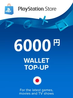 PlayStation Store Gift Card 6000 JPY PSN Key Japan