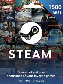 Steam 礼物卡 1500 比索 ARS Cd-key/钱包充值码 阿根廷