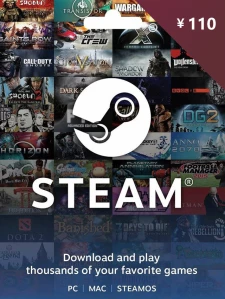 Steam Wallet Gift Card 110 CNY Steam Key China